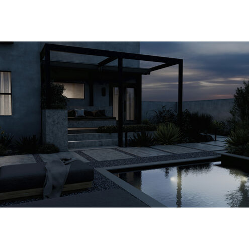 Independence 12 AC/DC 2.75 watt Textured Black Curved Path Light in 3000K